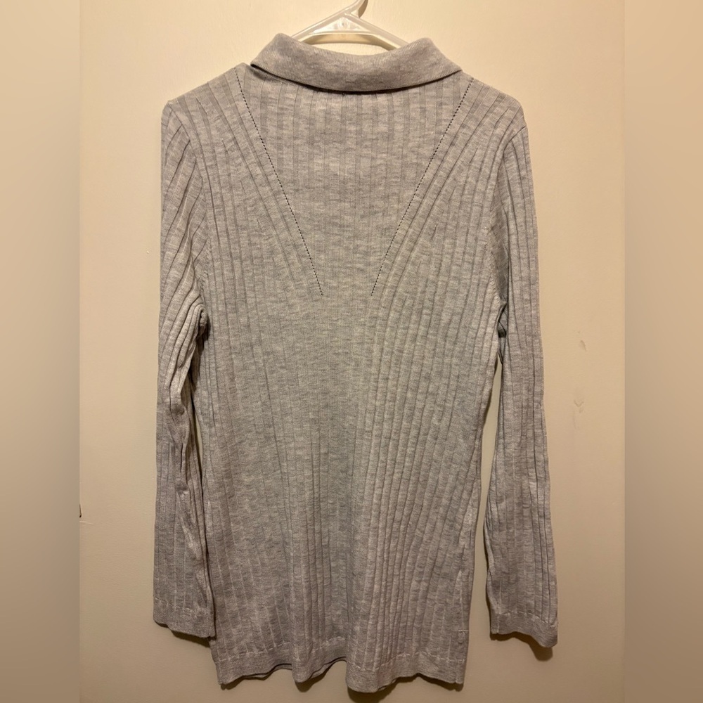 NWT White House Black Market Ribbed Soft Cardigan Quite Luxury Preppy Modern - Picture 7 of 10